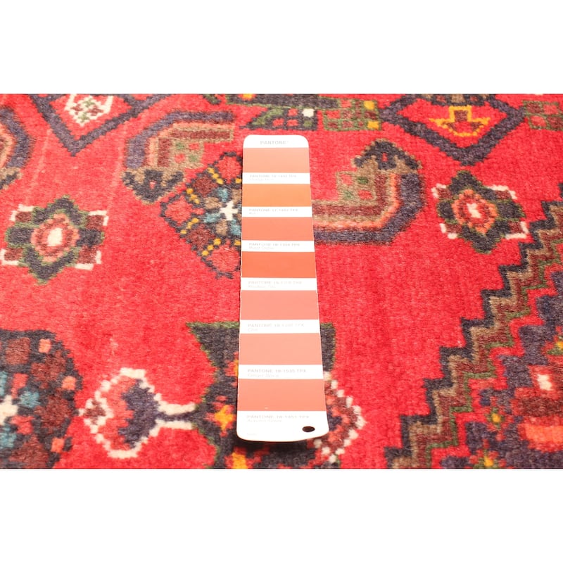 ECARPETGALLERY Hand-knotted Andelz Red Wool Rug - 3'11 x 6'9