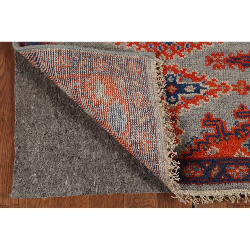 Gray Viss Indian Runner Rug Handmade Wool Carpet - 2'8"x 10'0"