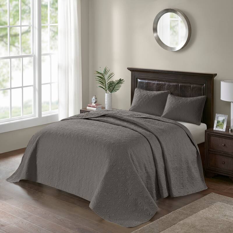 Madison Park Mansfield Reversible Bedspread Set