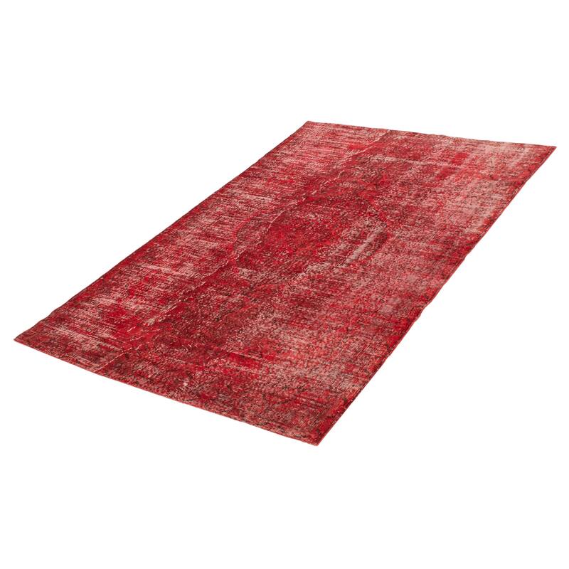 ECARPETGALLERY Hand-knotted Color Transition Red Wool Rug - 5'6 x 8'9