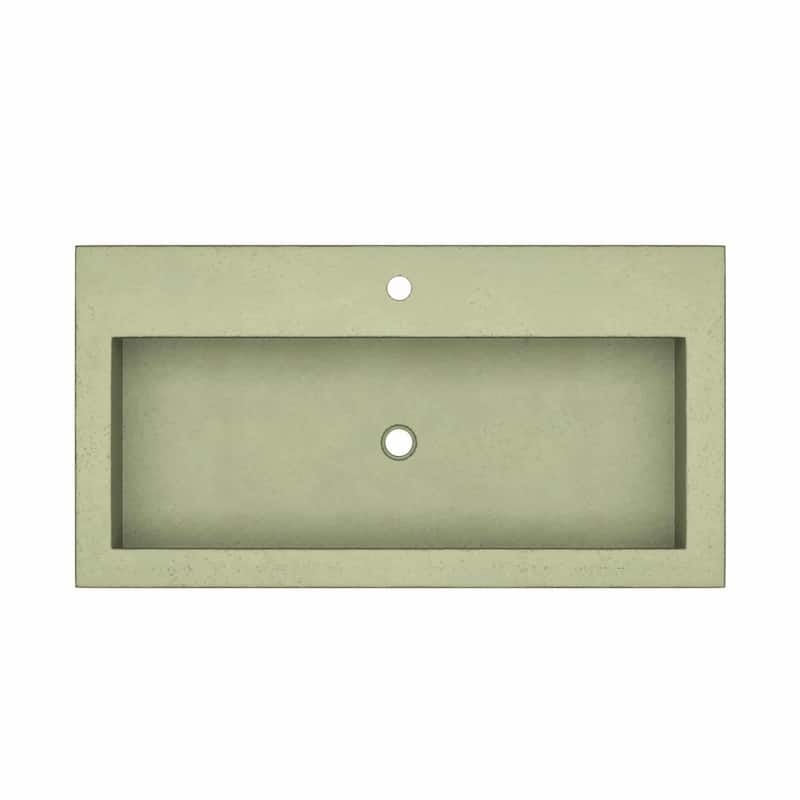 Native Trails Trough 36" NativeStone Drop In Bathroom Sink with 1 Hole