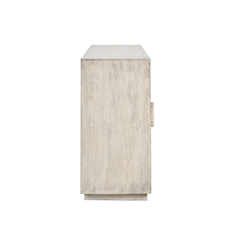Classic Home Apollo 84" Mango Wood Sideboard in Whitewash