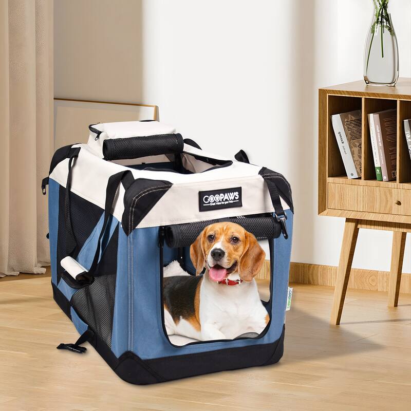 JESPET Indoor & Outdoor 3-Door Collapsible Soft-Sided Dog Crate