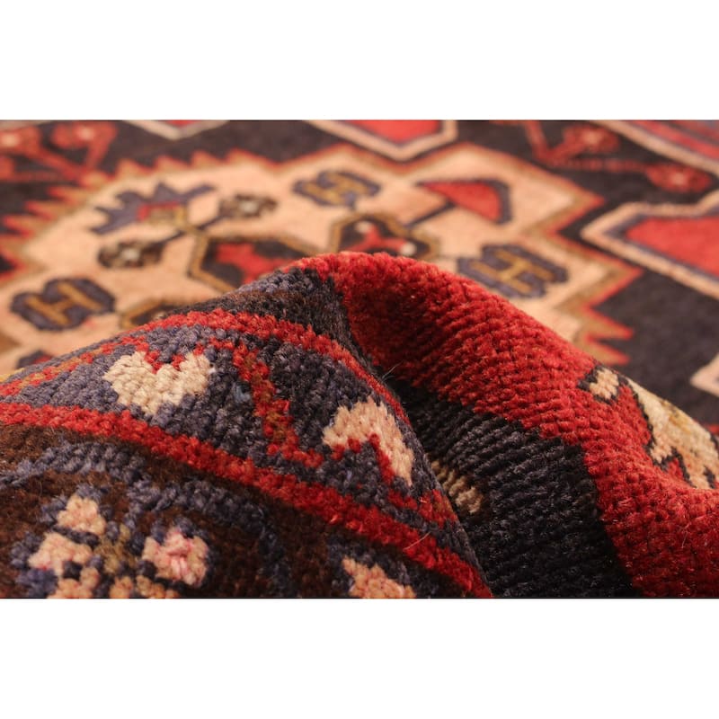 ECARPETGALLERY Hand-knotted Andelz Red Wool Rug - 3'5 x 9'9