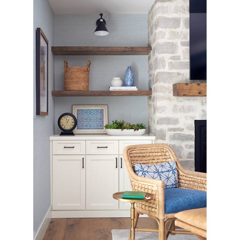 Chesapeake Solitude Light Blue Distressed Texture Wallpaper