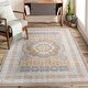 preview thumbnail 2 of 3, LOOM & LUXE Collection Cream/Ivory/Medallion Non-Shedding Area Rug
