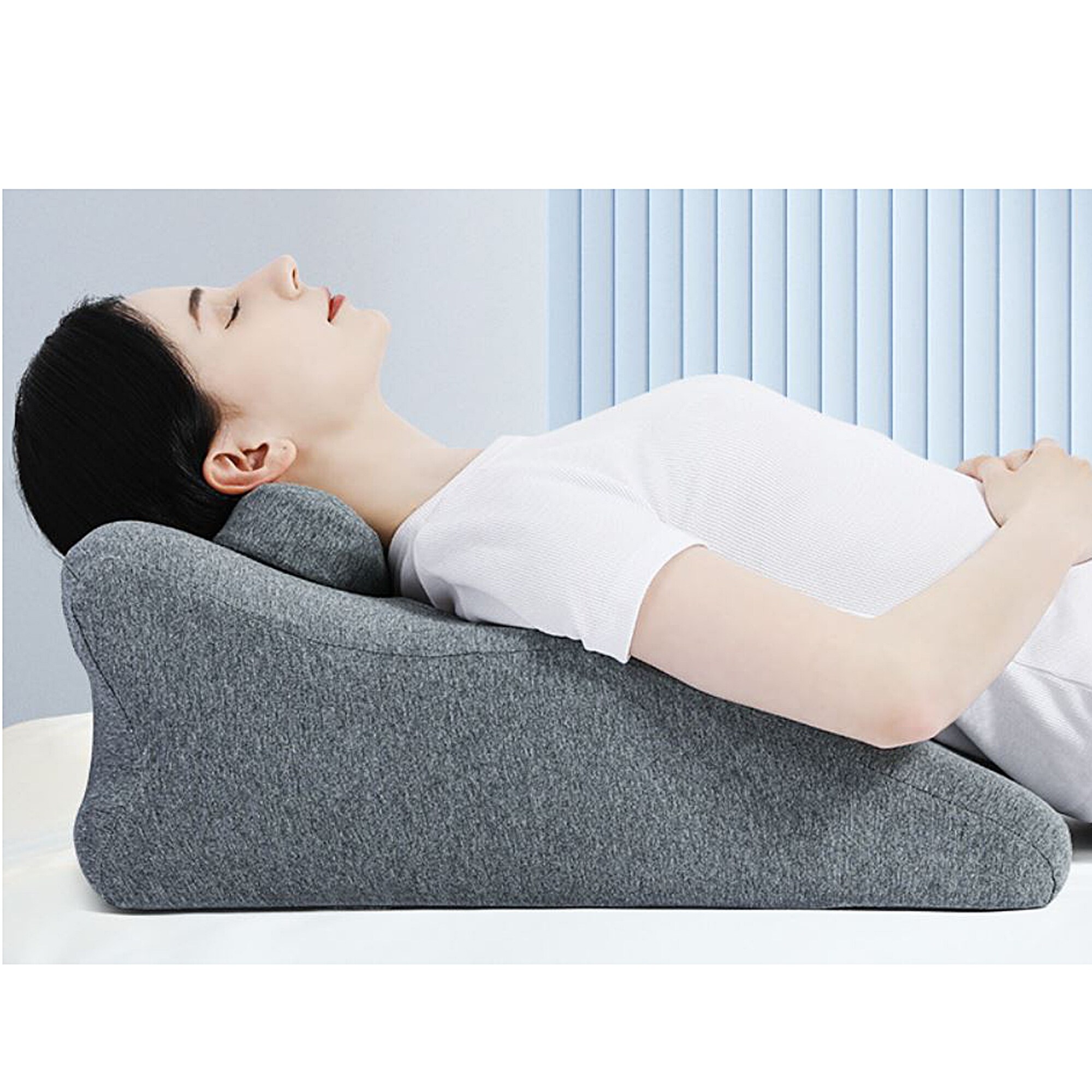 Doctor Pillow Multi Function Comfort Selfie Pillow Grey Soft Standard High Loft Single