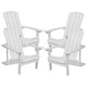 preview thumbnail 121 of 126, All-weather Poly Resin Wood Outdoor Adirondack Chair (Set of 4)