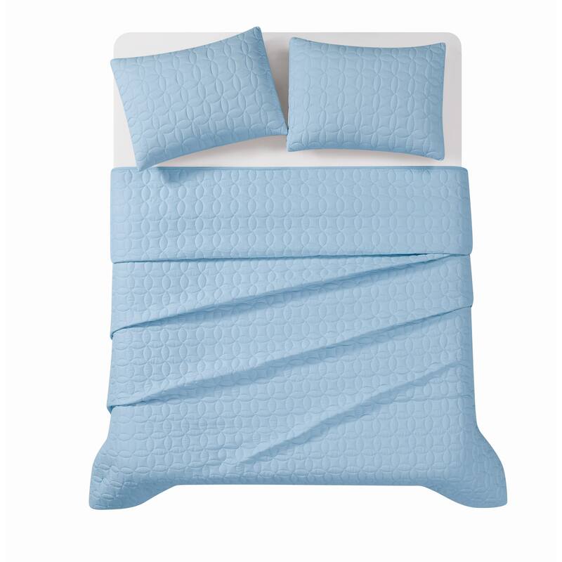 Cannon Geo Circle Solid Quilt Set