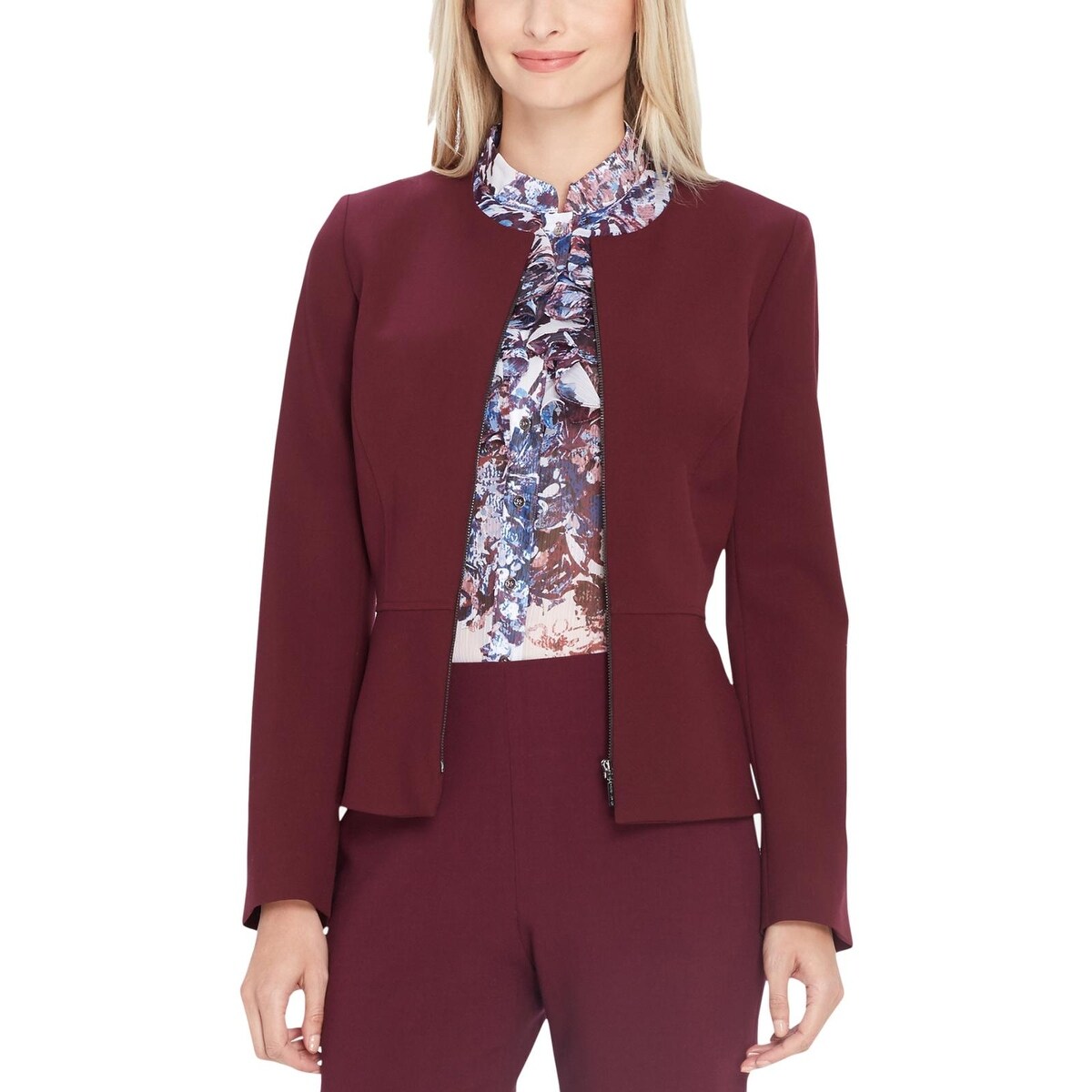 peplum business suit