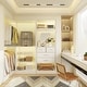 preview thumbnail 3 of 19, Cimly Set of 2 Corner Closet System with Drawers, Closet Organizer with Hanging Rods and Storage Shelves