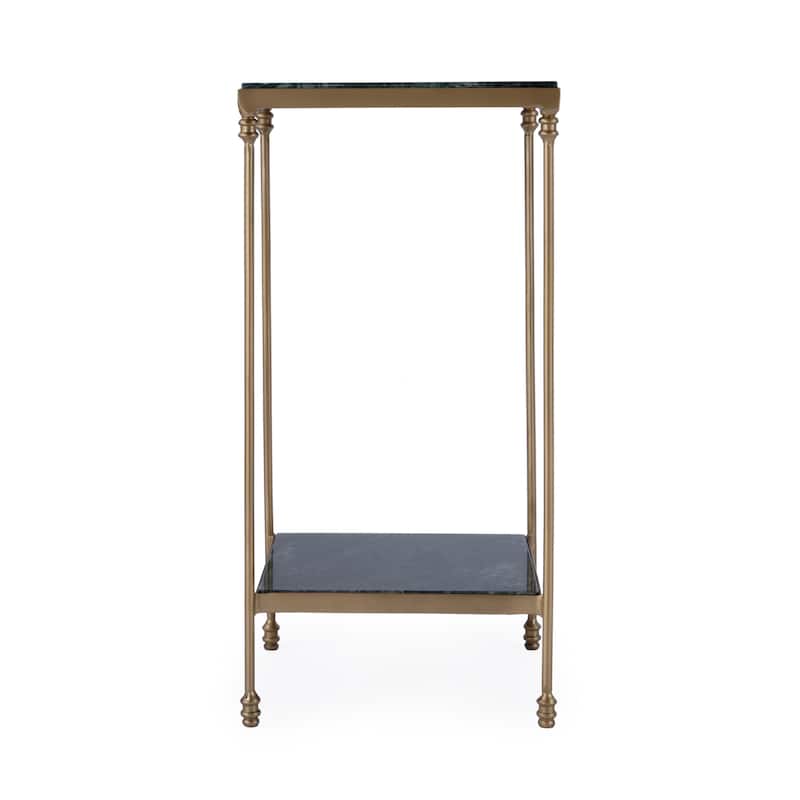 Larkin Marble & Iron Accent Table