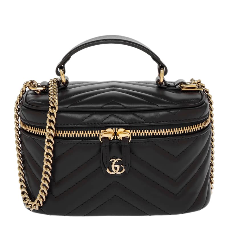 Gucci GG Marmont Mini Vanity Bag - Black