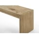 preview thumbnail 4 of 2, Magnus Wooden Oak Finish 50.5" Wide Dining Bench