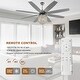 preview thumbnail 3 of 8, Cusp Barn 65" Chrome Ceiling Fan with Light and Remote,Gorgeous Crystal Fixture,Modern Reversible Fan Light,6 Speeds Quiet Motor