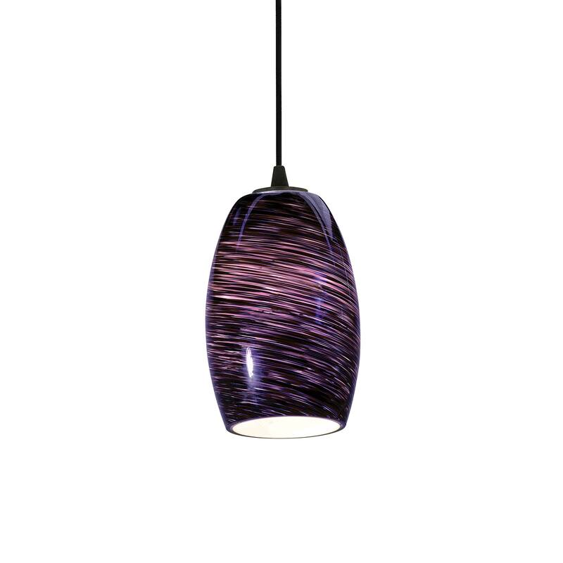 Access Lighting Sydney 1 Light Mini Pendant - Oil Rubbed Bronze / Plum Swirl
