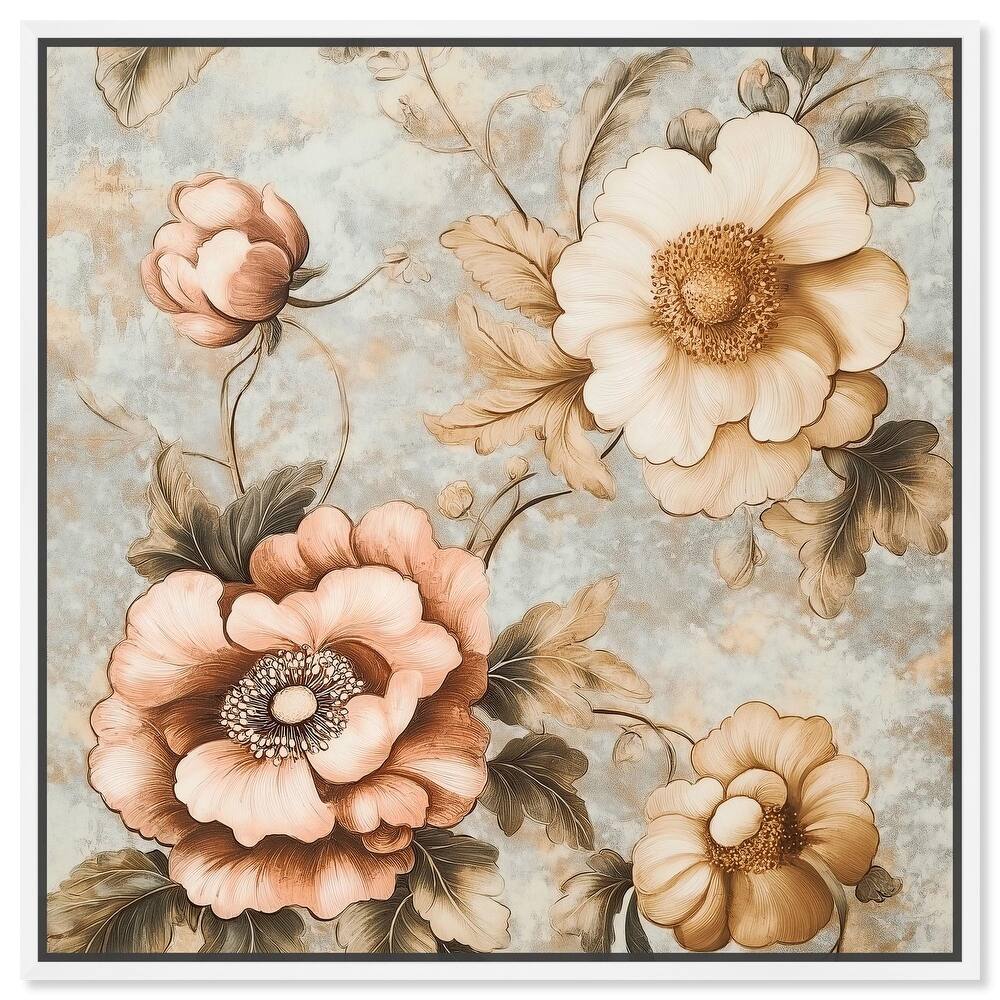 Retro Rose I Canvas by Art Remedy