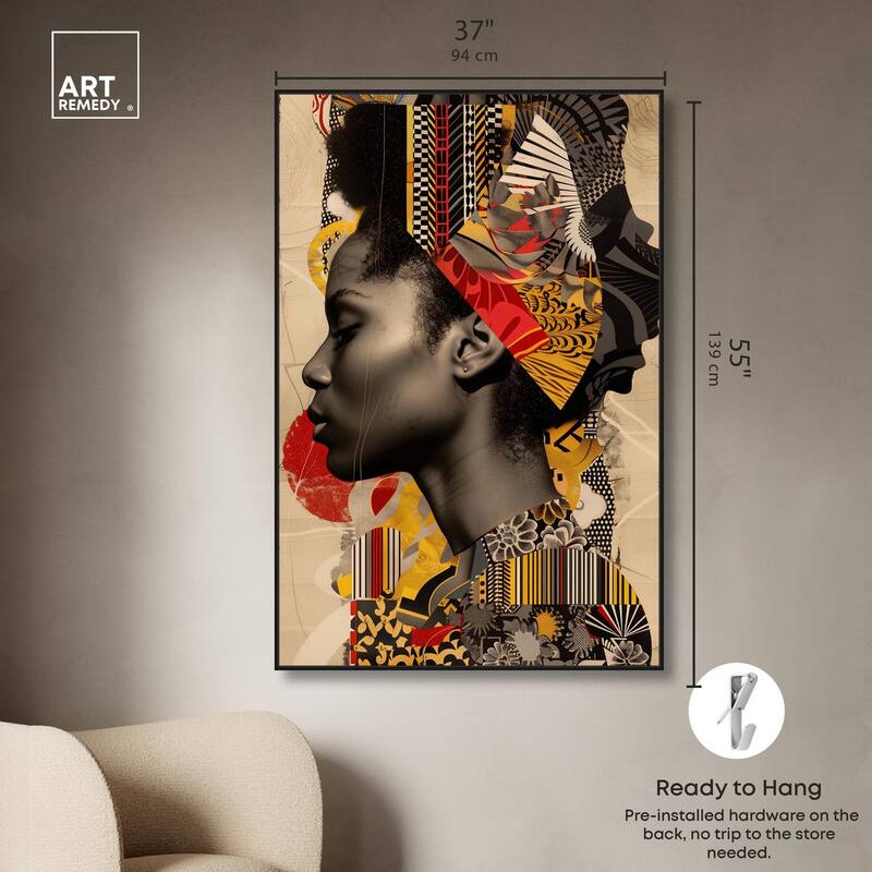 Cultural Collage Canvas by Art Remedy