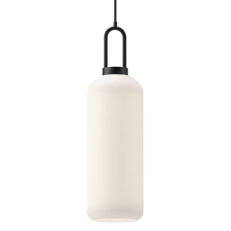 Alora Lighting PD401606OP Soji 6" Wide Mini Pendant with Frosted Glass - Matte Black