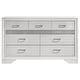 preview thumbnail 7 of 25, Miranda Contemporary Wood 7-drawer Dresser White