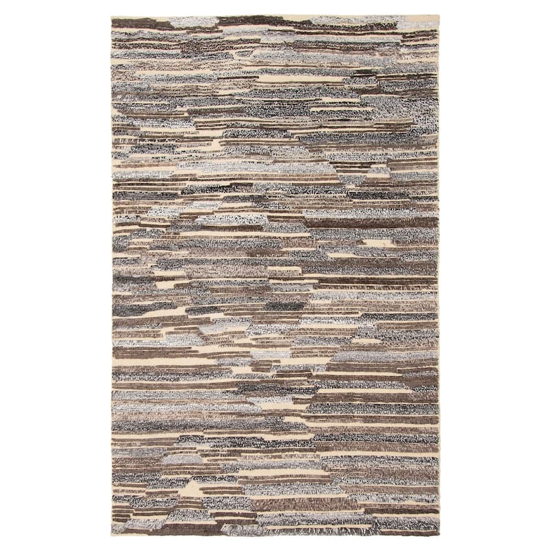 Tangier Brown Rug 4'11" x 7'10" - 4'11 x 7'10 - Dark Brown - 4'11 x 7'10