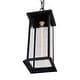 preview thumbnail 5 of 8, CWI Lighting Blackbridge 1 Light Black Outdoor Pendant