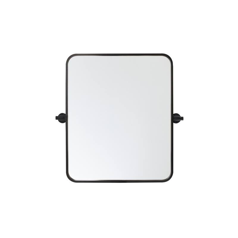 Indigo Home Soft Corner Pivot Mirror - Black - 20 x 24