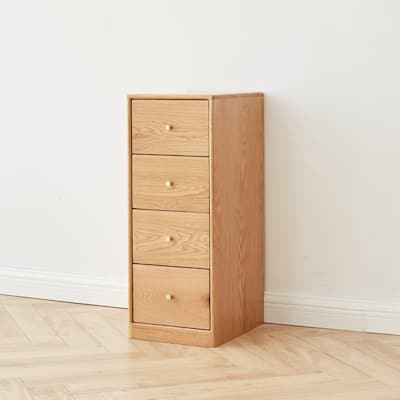 Bedside Table Storage Cabinet Freestanding Corner Cabinets With 4 Drawers For Living Room Dining Room Bedroom