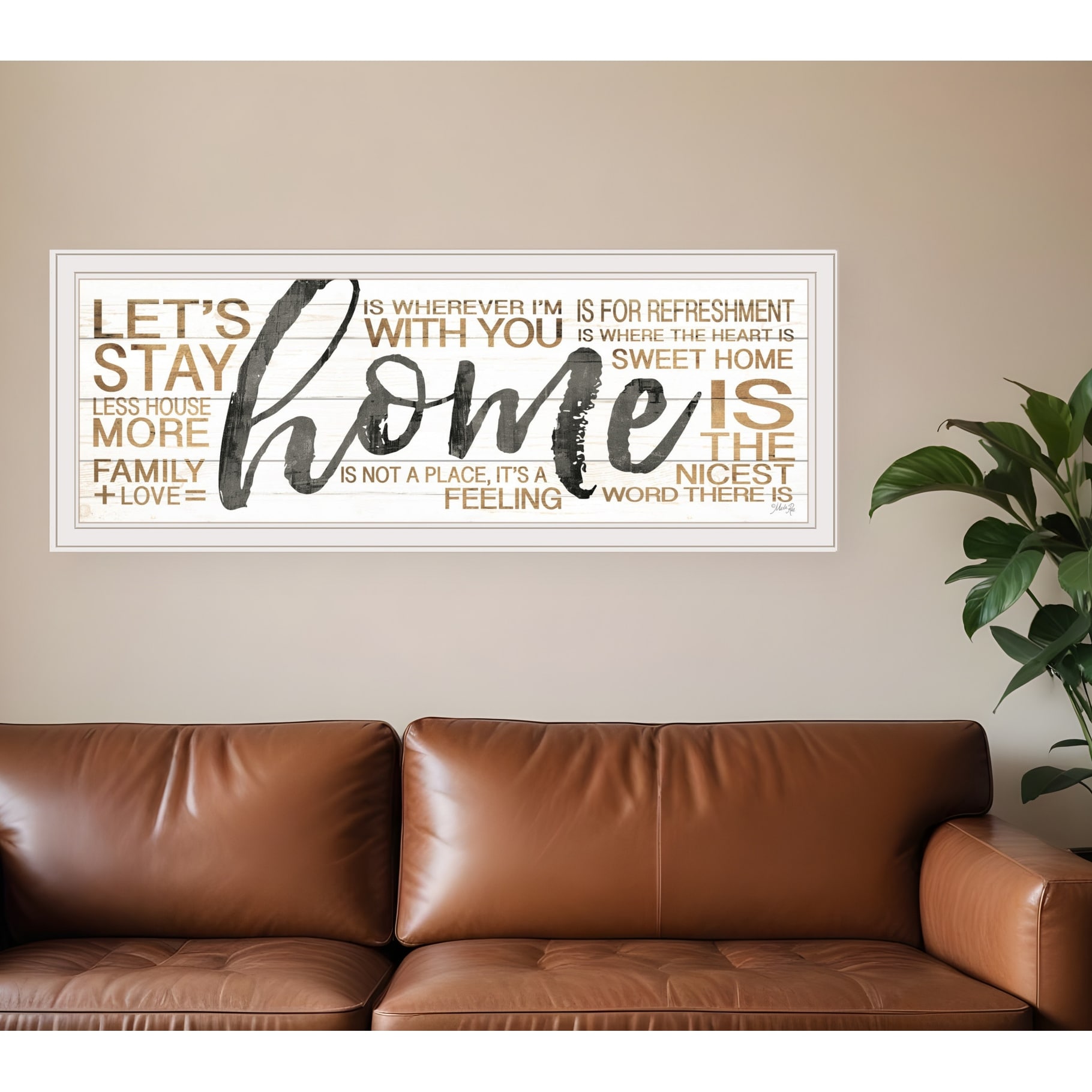 HomeRoots Home White Framed Print Wall Art