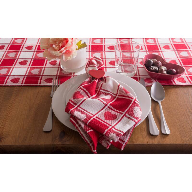 DII Valentines Day Print Napkin (Set of 6)
