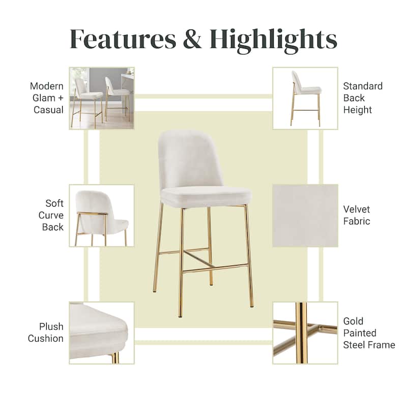 NPD Furniture Keisha Counter Stool (Set of 2)