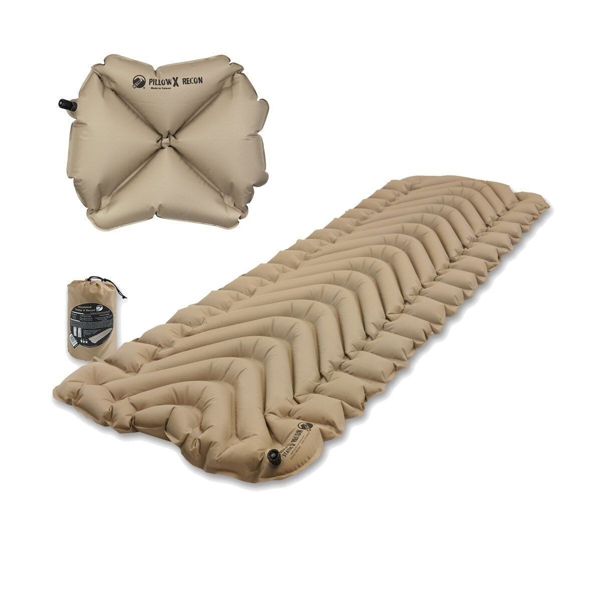Klymit insulated static v sleeping pad with x hotsell pillow