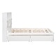 preview thumbnail 10 of 14, Full Size Platform Bed with Storage Headboard, Charging Station, 4-Drawers, Solid Pine Wood Bed Frame for Bedroom, White