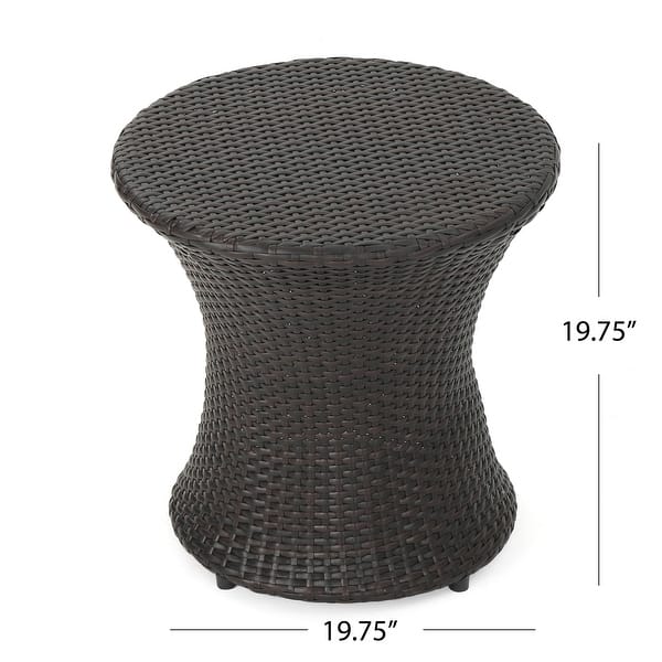 dimension image slide 1 of 4, Christopher Knight Home 3-Piece Outdoor Wicker Chat Set with Cushions - N/A