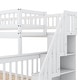 preview thumbnail 13 of 14, Merax Twin over Full Wood Bunk Bed with Storage Stairs
