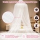 preview thumbnail 7 of 23, YEERSWAG Elegant Princess Bed Canopy Bed Curtain Nets with Luminous Stars Lights