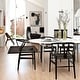 preview thumbnail 15 of 32, Farmhouse Dining Chairs Organic Round Arms Y-back Wood with Woven Black Seats For Kitchen Hotel Restaurants (Set of 2)