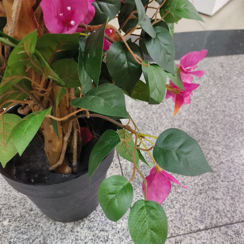 Bougainvillea Artificial Tree Faux Flowering Plants for Home Office Decor