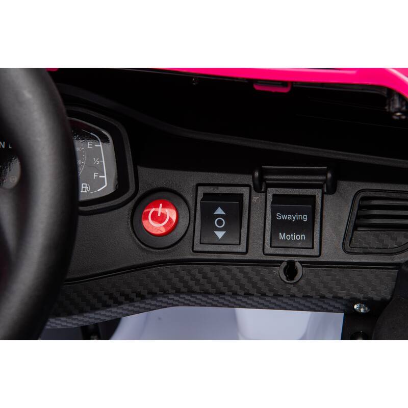 12V Kids Ride-On Car with Remote Control, Dual Drive 20W Motors, Music & Lights, Safety Belt, 4-Wheel Suspension, for Ages 5-8