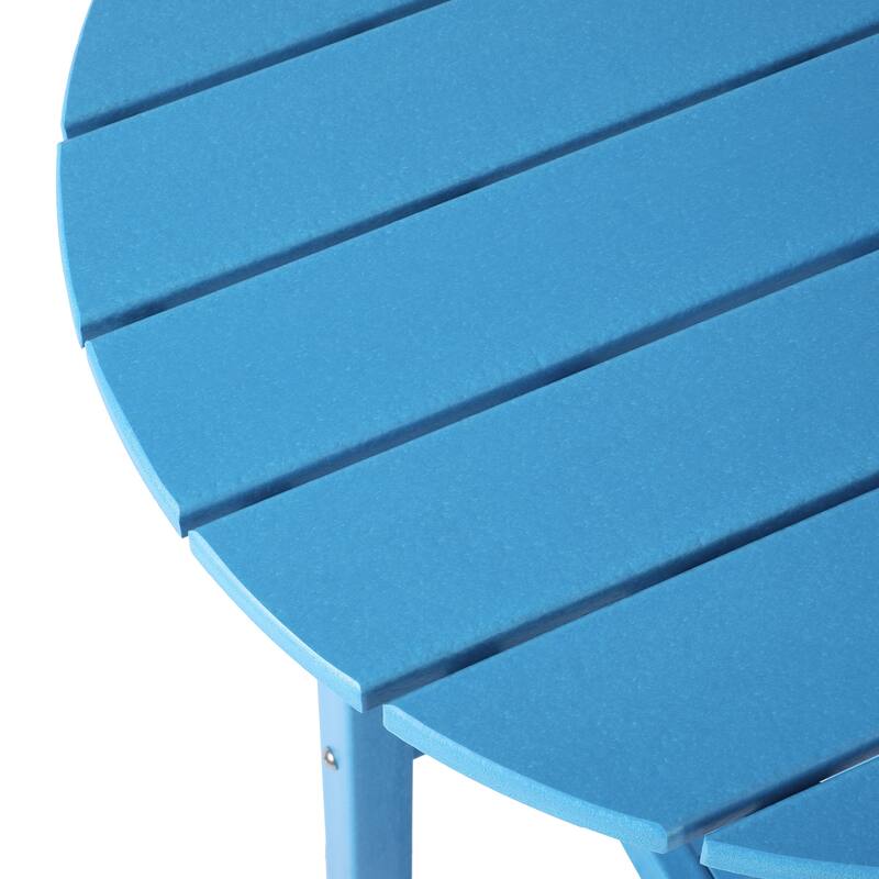 Polytrends Laguna Hdpe All Weather Outdoor Patio 24" Round Bar Bistro Table