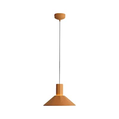 Faroe 13" LED Pendant in Earth Yellow/Grey - Gold