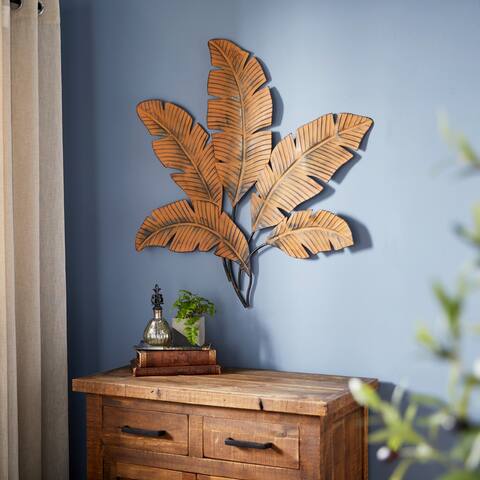 Brown Iron Rustic Wall Decor Trees and nature 34 x 35 x 1