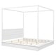 preview thumbnail 18 of 36, Canopy Bed Frame with Headboard, 4 Posters Wooden Bed Frame, No Box Spring Needed, Mattress Foundation Platform Bed for Kids