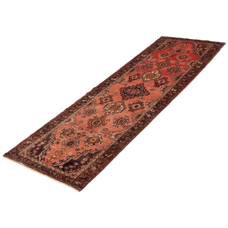 ECARPETGALLERY Hand-knotted Andelz Copper Wool Rug - 3'2 x 9'9