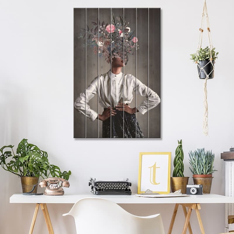 The Eternal Grace of Understanding Print On Wood by Frank Moth - Multi-Color