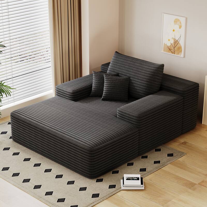 Nebula Oversized Upholstered Sofa Bed, Upholstered Sleeper Cloud Sofas Couches for Cozy Reading and Relaxation