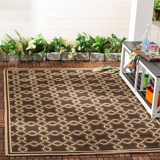 Brown 8' x 11'2 Safavieh Martha Stewart Collection MSR4253 Indoor/ Outdoor Area Rug Cream Brown 8' x 11'2 Safavieh Martha Stewart Collection MSR4253 Indoor/ Outdoor Area Rug Cream