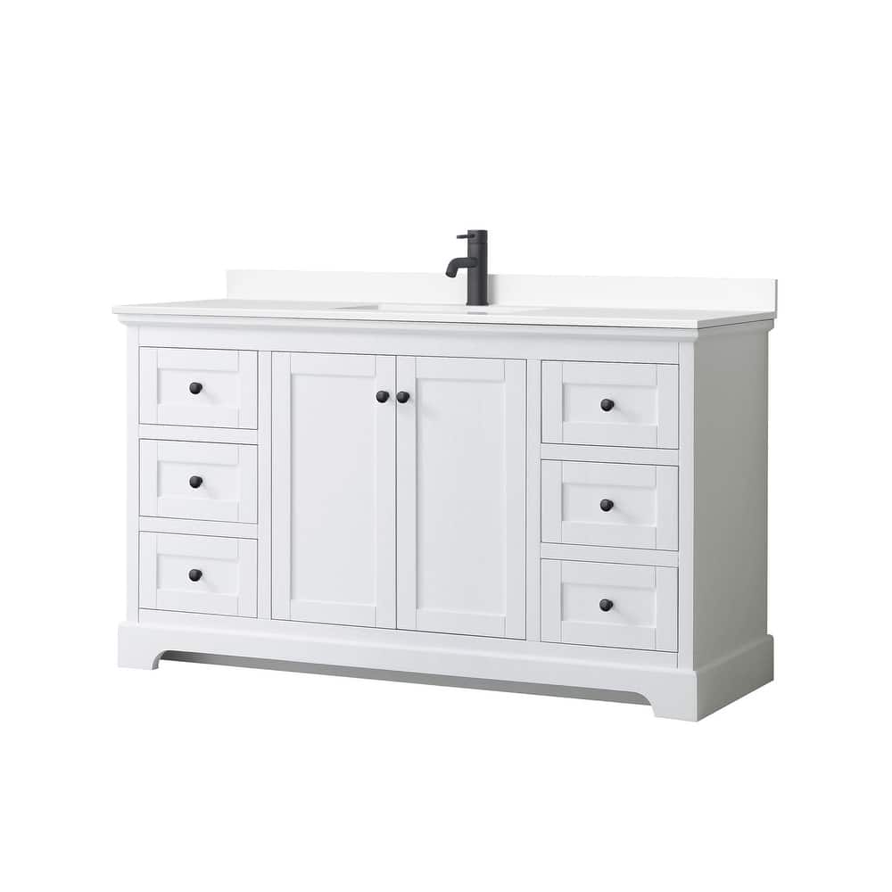 Wyndham Collection Avery 60" Free Standing Single Basin Vanity Set