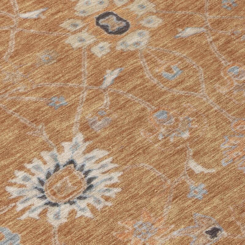 HomeRoots Floral Traditional Rectangle Outdoor Rug
