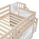 preview thumbnail 11 of 25, Solid Wood Low Loft Bed With Stair, Drawer, and Shelf.